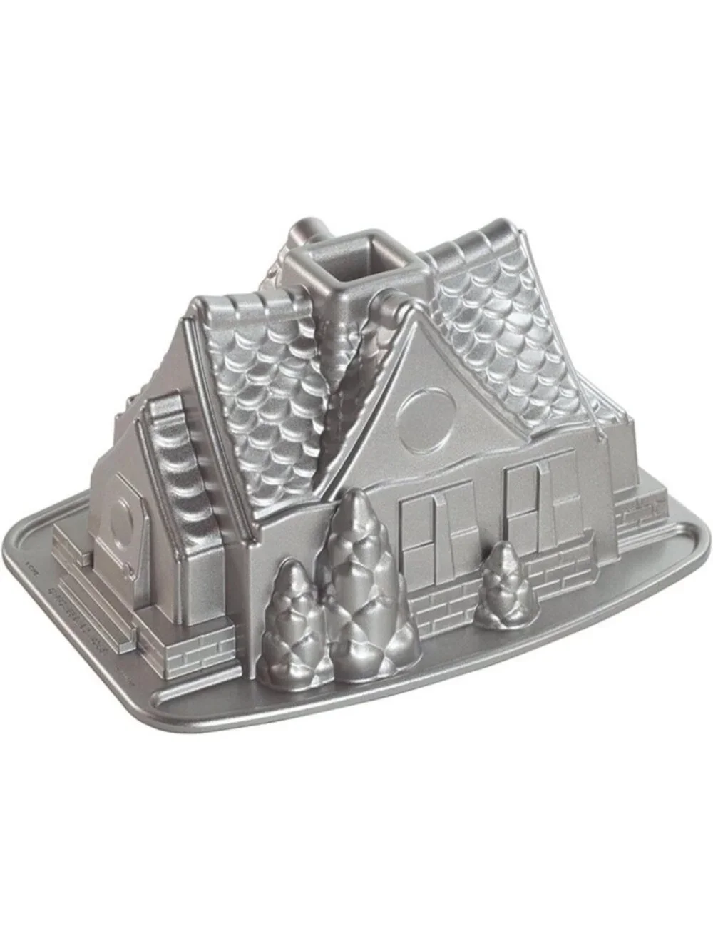 Gingerbread House Bundt Pan - Festive Holiday Baking Mold for Unique Desserts